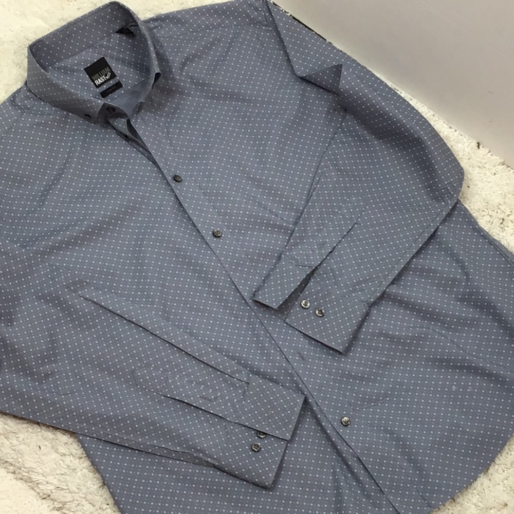 William Rast gray button down shirt L - Picture 7 of 7